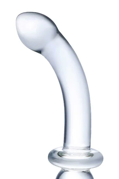 Glas 8" Ribbed G Spot Dual Ended Glass Dildo — image 2 of 5