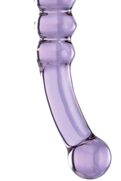 Glas Purple Rain 8.5" Ribbed Glass Dildo — image 3 of 3