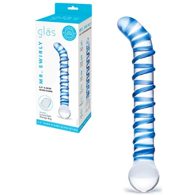glas mr swirly g spot 7 glass dildo
