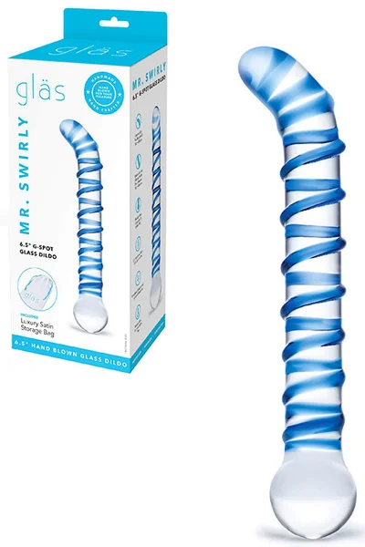 Glas Mr Swirly G Spot 7" Glass Dildo — image 13 of 18