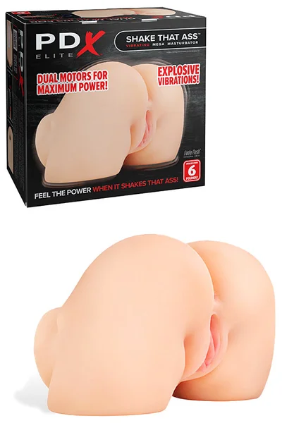 PDX Shake That Ass 7.9" Vibrating Mega Masturbator — image 6 of 10