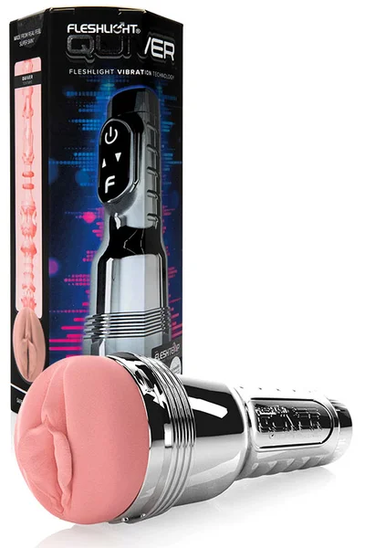 FleshLight Quiver Vibrating & Warming 9.6" Masturbator — image 6 of 15