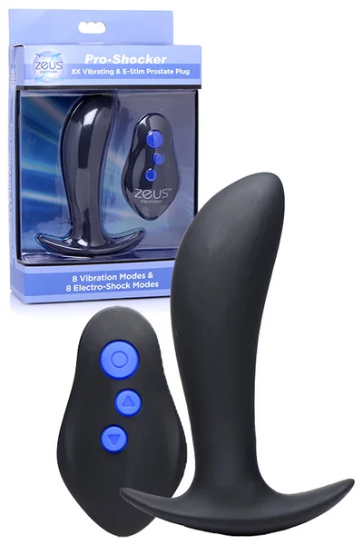 Zeus Pro Shocker 4.7" Vibrating, E Stim Prostate Massager with Remote Control — image 4 of 6