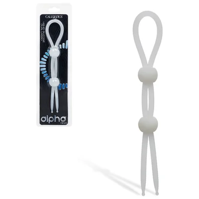 calexotics alpha liquid silicone 75 dual lasso cock ring