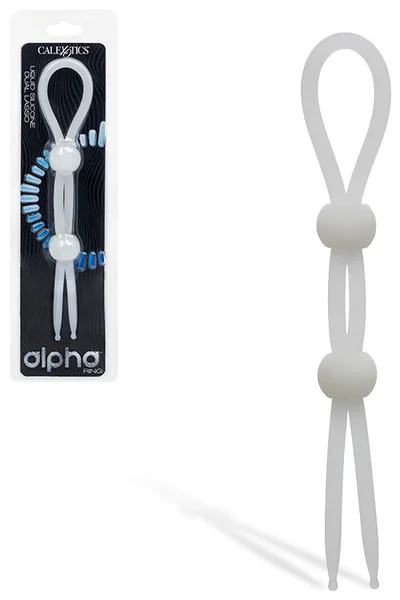 Calexotics Alpha Liquid Silicone 7.5" Dual Lasso Cock Ring — image 11 of 15