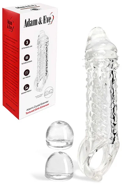 Adam and Eve Adams Crystal 9" Penis Extension with Ball Strap — image 9 of 12
