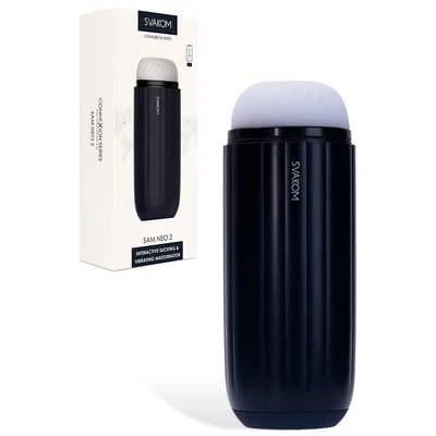 svakom sam neo 2 89 app compatible masturbator with suction vibration