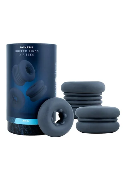 Boners Soft Buffer Cock Rings 3 Piece Set — image 7 of 18