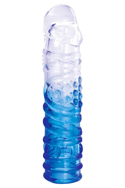 Adam and Eve Sapphire 4 Piece 6.5" Penis Sleeve Set — image 4 of 5