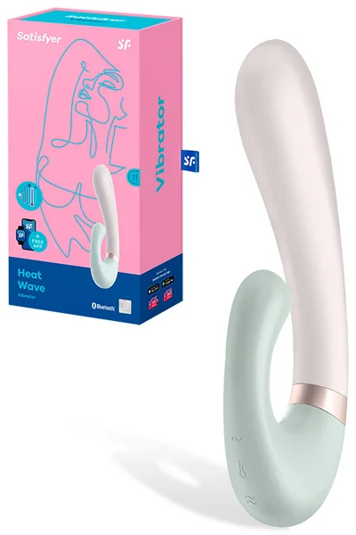 Satisfyer Heat Warm App Controllable Warming 7.8" Rabbit Vibrator — image 5 of 12
