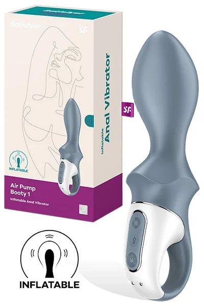 Satisfyer Air Pump Booty 1 7.4" Inflatable Anal Vibrator — image 13 of 18