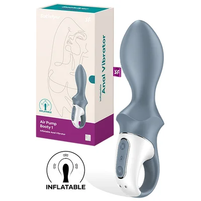 satisfyer air pump booty 1 74 inflatable anal vibrator