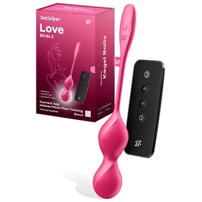 satisfyer love birds 2 app remote controllable 87 vibrating weighted kegel balls