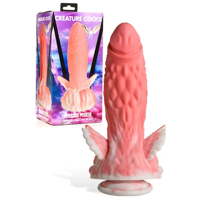 creature cocks pegasus pecker 85 silicone dildo with suction cup base