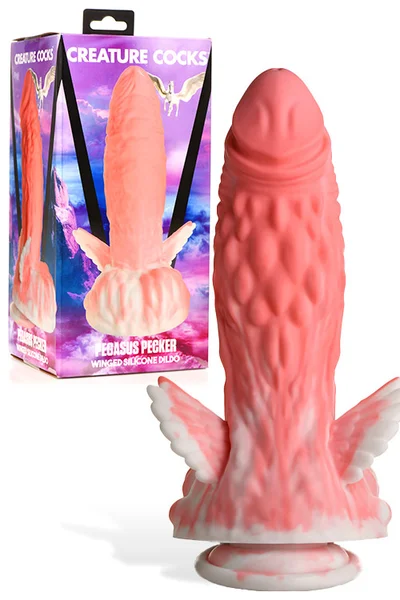 Creature Cocks Pegasus Pecker 8.5" Silicone Dildo with Suction Cup Base — image 7 of 12