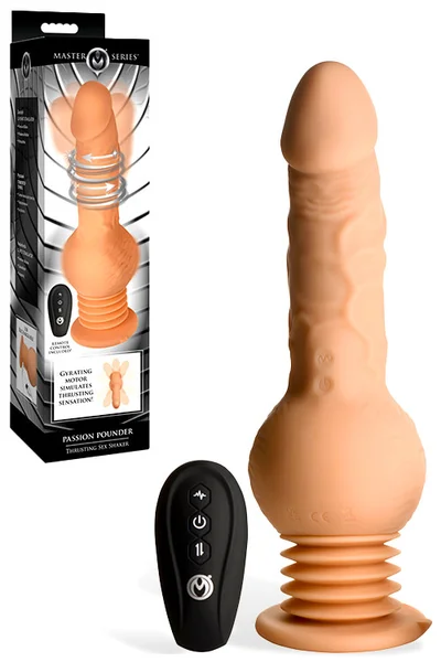Master Series Passion Pounder Remote Controlled Thrusting & Gyrating 9.4" Sex Machine — image 6 of 15