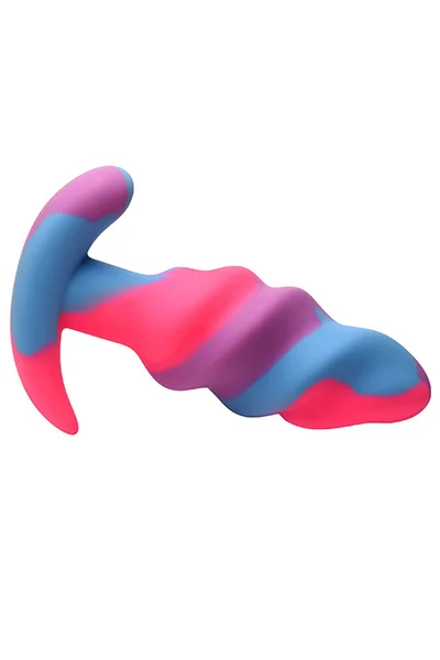 Creature Cocks Unicorn Swirl 4.2" Silicone Butt Plug — image 2 of 4