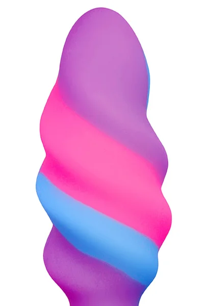 Creature Cocks Unicorn Swirl 4.2" Silicone Butt Plug — image 3 of 4