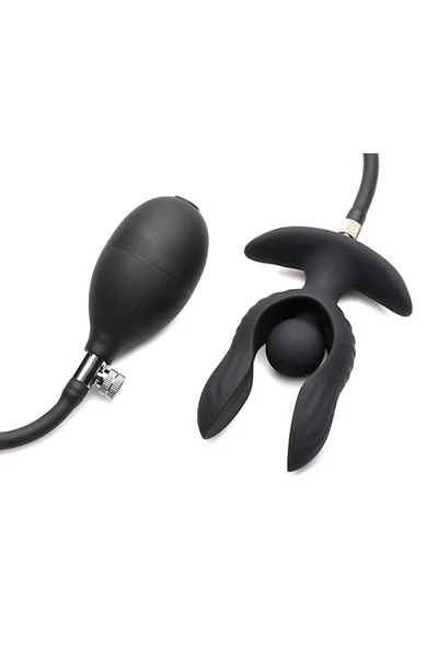 Master Series Dark Pearl Inflatable Remote Controllable Vibrating Butt Plug — image 7 of 10