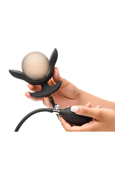 Master Series Dark Pearl Inflatable Remote Controllable Vibrating Butt Plug — image 10 of 10