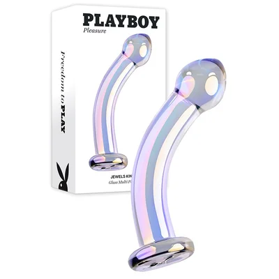 playboy jewels king 65 unisex glass dildo