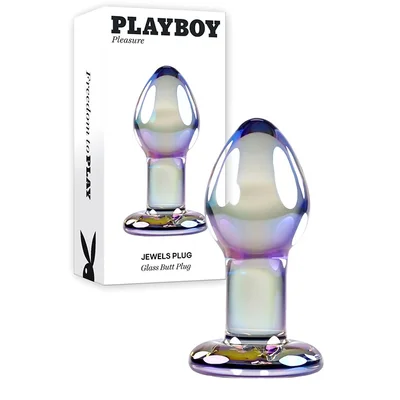 playboy jewels plug 33 glass butt plug