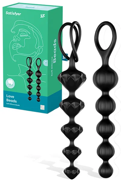 Satisfyer Love Beads Silicone 2pce Anal Beads Set — image 6 of 10
