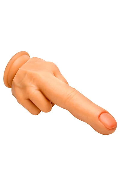 Master Series Big Middle Finger 8.4" Textured Silicone Dildo — image 4 of 5