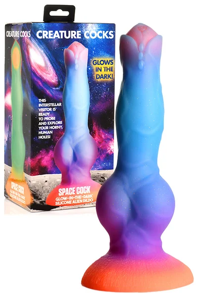 Creature Cocks Space Cock 8.5" Luminous Alien Canine Monster Dildo — image 13 of 18