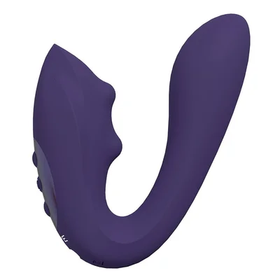 shots vive yuki rechargeable dual action g spot vibrator with massaging beads