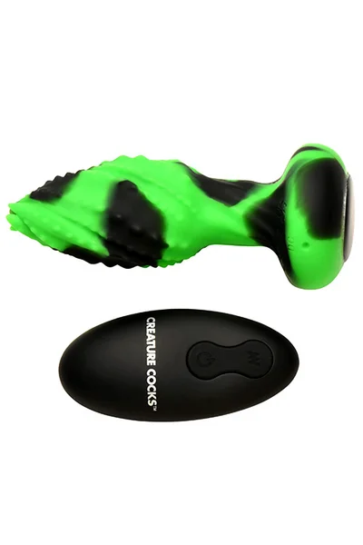 Creature Cocks Eye of the Spawn 4.3" Vibrating & Squirming Remote Controlled Butt Plug — image 2 of 5