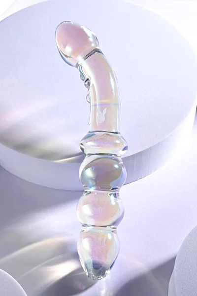 Playboy Jewels Double 6.7" Glass Double Ended Dildo — image 5 of 6