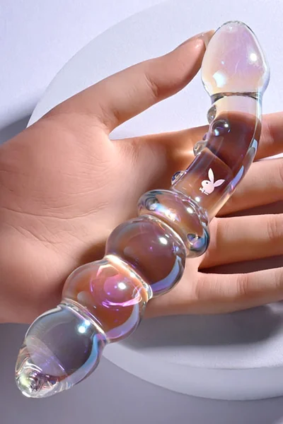 Playboy Jewels Double 6.7" Glass Double Ended Dildo — image 6 of 6