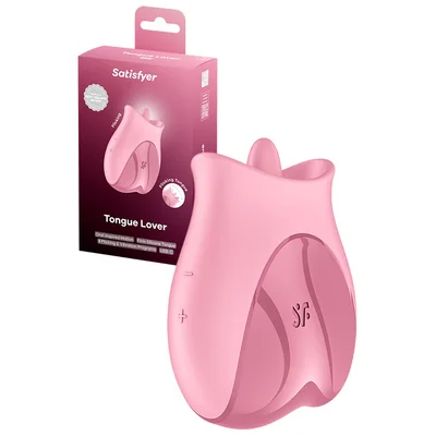 satisfyer tongue lover 28 flicking vibrating clitoral stimulator
