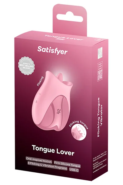 Satisfyer Tongue Lover 2.8" Flicking & Vibrating Clitoral Stimulator — image 15 of 15