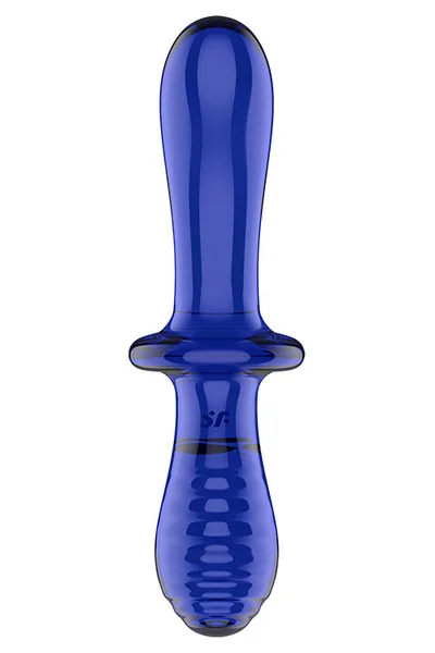 Satisfyer Double Crystal 7.9" Glass Dildo — image 8 of 12