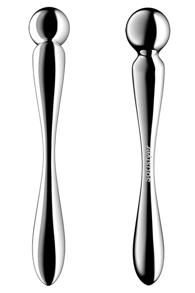 Satisfyer Star Force 2 Stainless Steel 8.6" Dual Ended Dildo — image 8 of 10