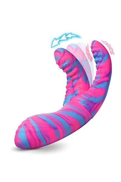 Creature Cocks Tenta Come 6.1" Come Hither 3 Armed Tentacle Vibrator — image 4 of 4