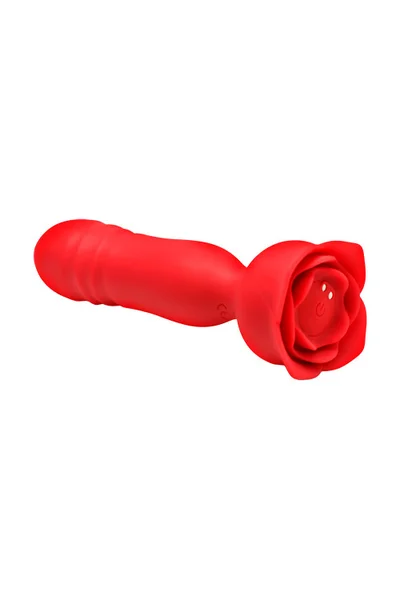Bloomgasm Rose Delight 6.1" Silicone Thrusting Vibrator — image 3 of 5