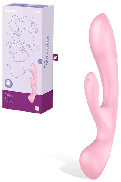 Satisfyer Triple Oh 9.3" 2 in 1 Massager and Rabbit Vibrator — image 7 of 12
