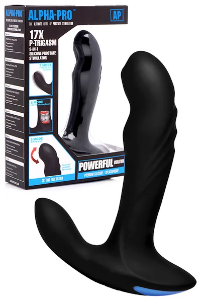 Alpha-Pro P Trigasm 6.5" 3 in 1 Silicone Prostate Massaager — image 6 of 10
