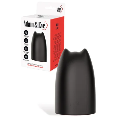 adam and eve midnight panther 425 warming vibrating penis head teaser