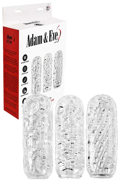 Adam and Eve Adams Crystal Trio 5.1" 3 Piece Stroker Set — image 9 of 12