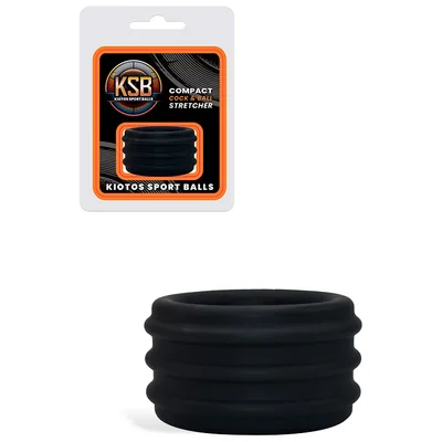 o products compact 21 silicone cock ring ball stretcher