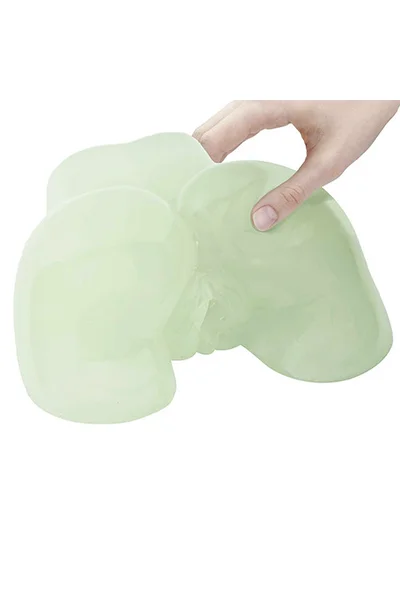 Adam and Eve Peek A Booty 7.75" Glow In The Dark Dual Entry Masturbator — image 4 of 4