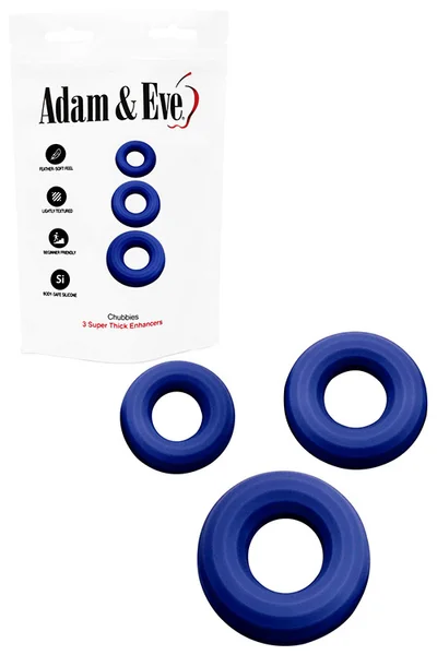 Adam and Eve Chubbies 3 Piece Cock Ring Set — image 4 of 6