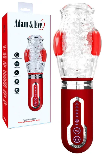 Adam and Eve Pleasure Pro 3000 10.5" Thrusting & Rotating Vibrating Masturbator — image 7 of 19