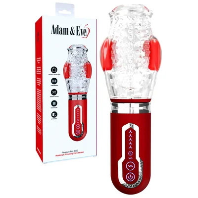 adam and eve pleasure pro 3000 105 thrusting rotating vibrating masturbator