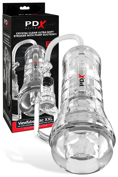 PDX ViewTube Vac XXL 10.75" Transparent Penis Pump & Stroker — image 9 of 12