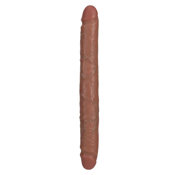 RealRock 12 Inch Straight Slim Realistic Double Dildo — image 3 of 4